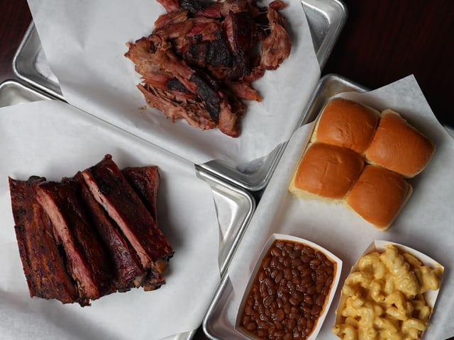 Fam Meal Deal Pulled Pork & Ribs.